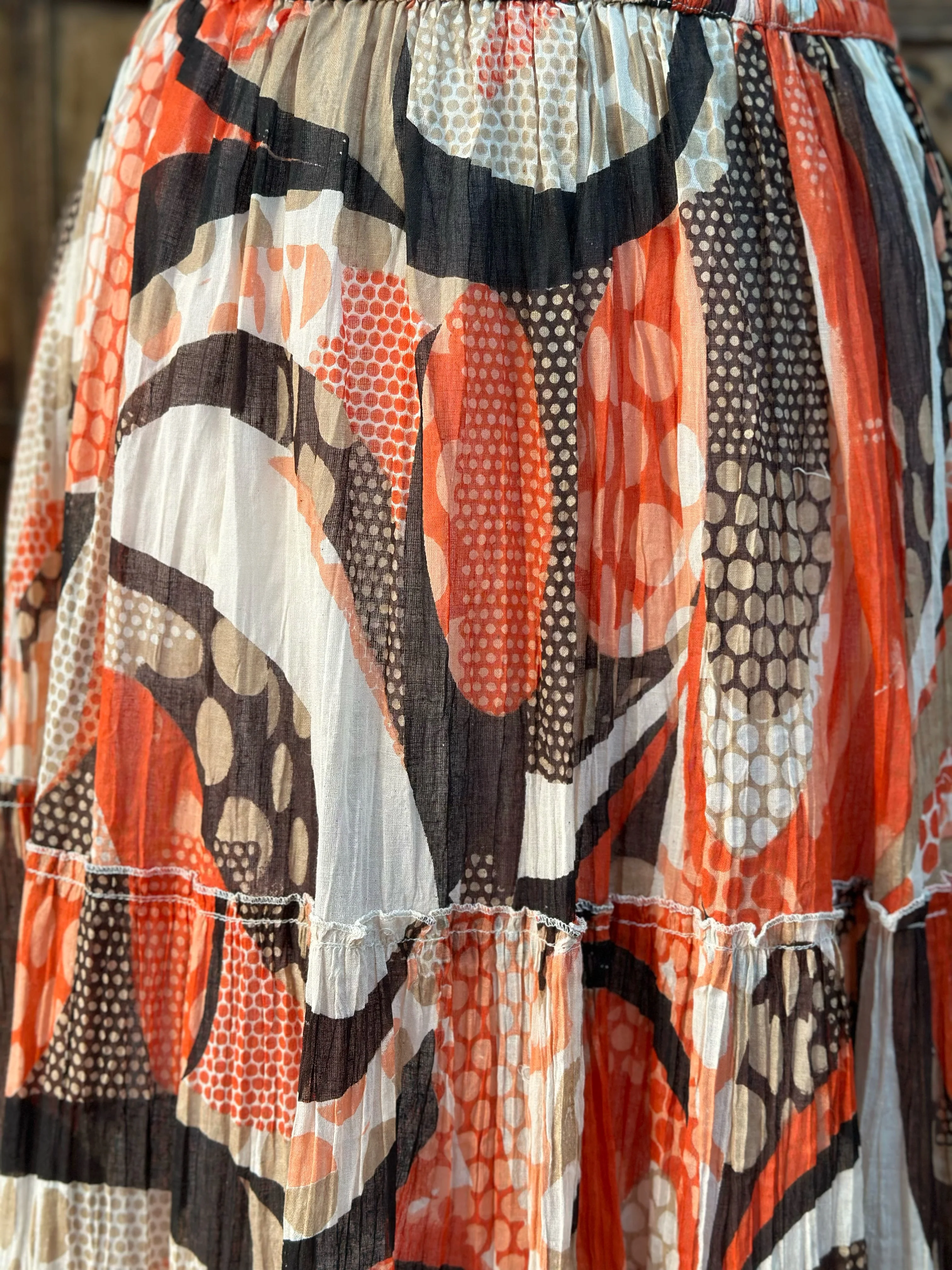 BEAUTIFUL FLORA BOHEMIAN SKIRT (GR261) - Image 2