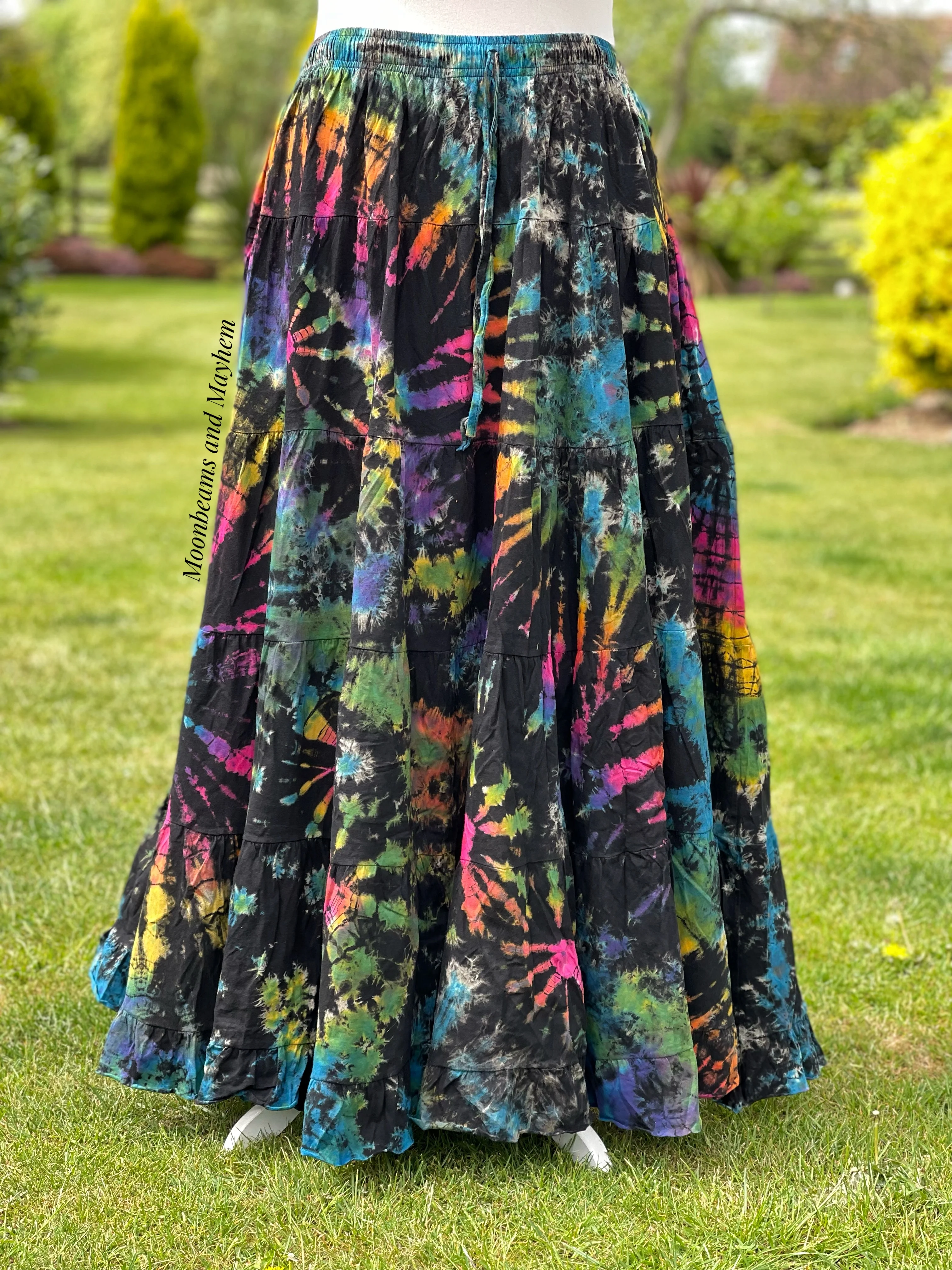 BLACK WILD CHILD MAXI SKIRT - Image 3