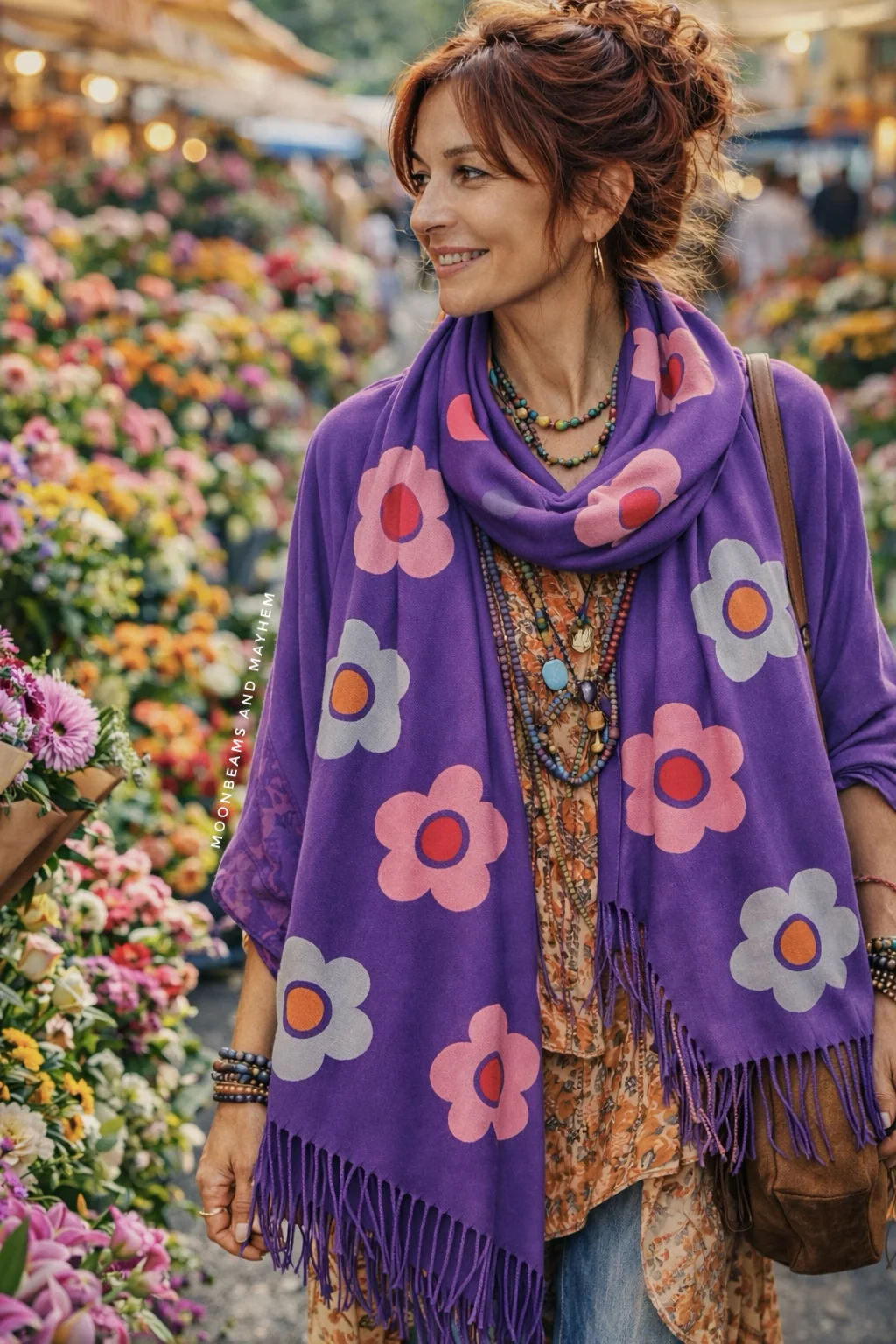 DAISY DREAMS AMETHYST SCARF