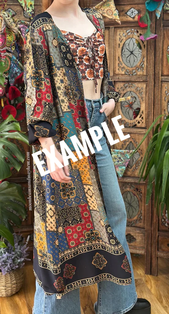 EDEN BELLE KIMONO / DUSTER COAT (PRT80) - Image 5