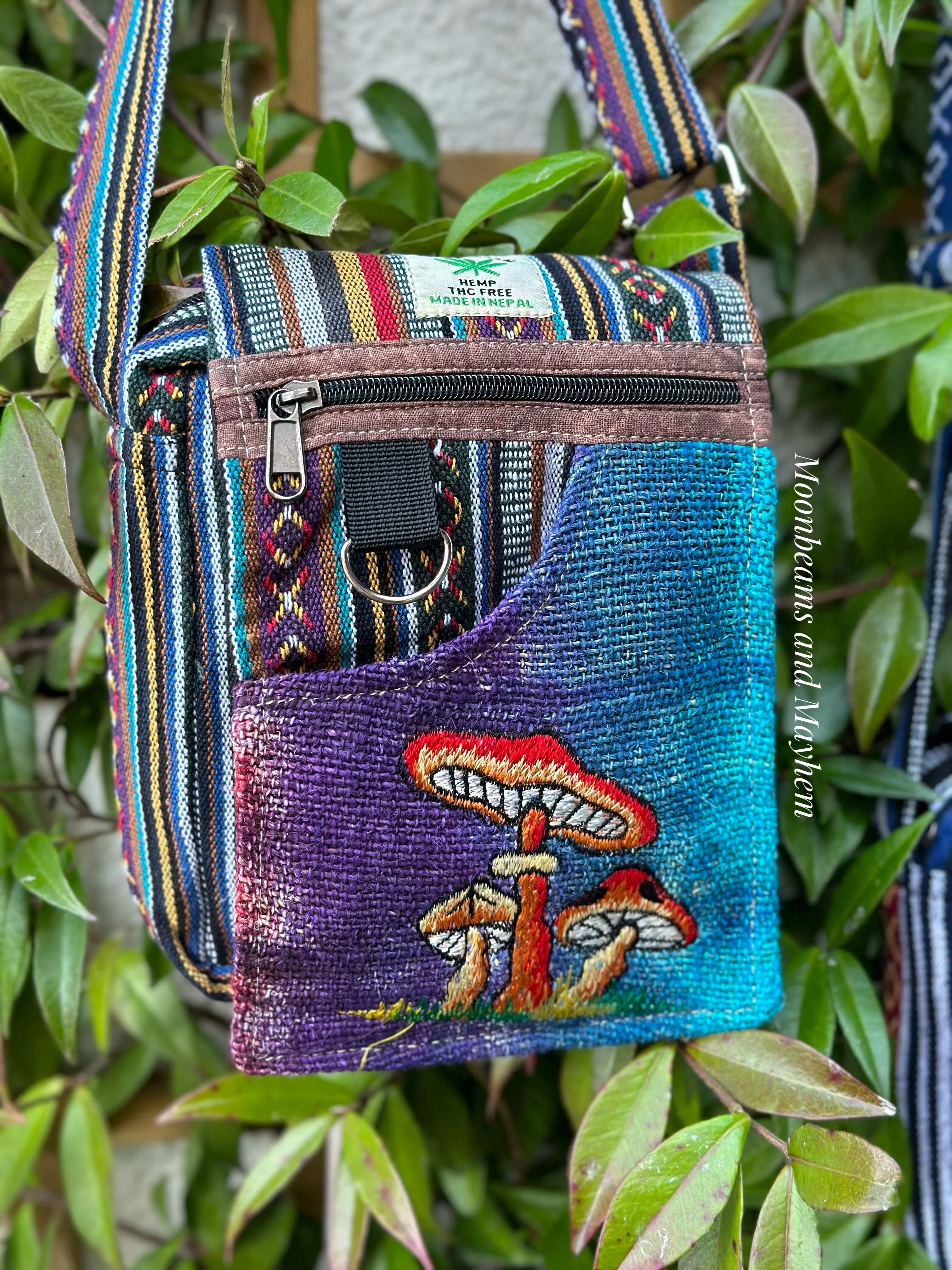 HIPPIE HEMP MUSHROOM HANDY BAG - Image 6