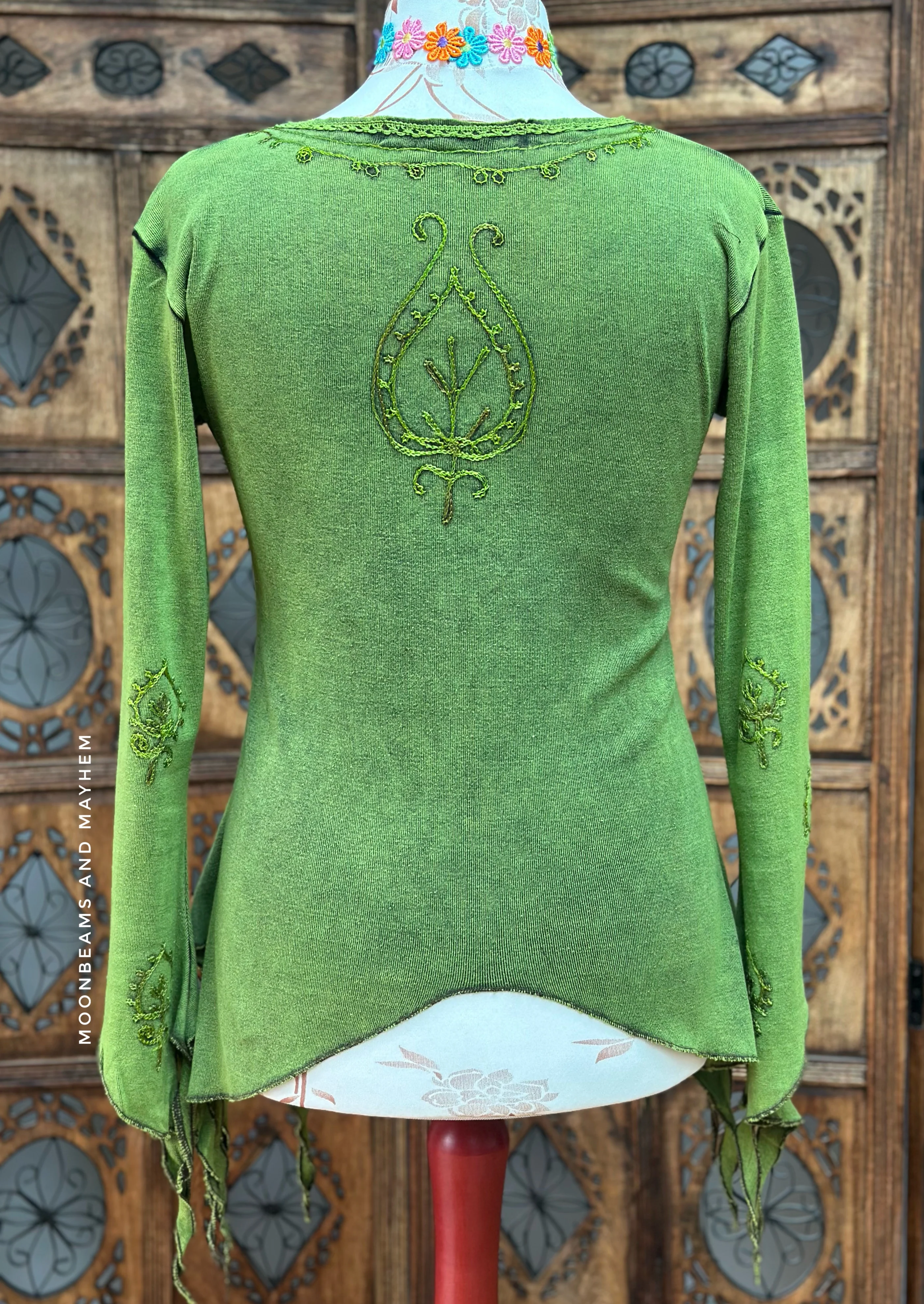 FOREST GREEN PIXIE TOP (L) - Image 2
