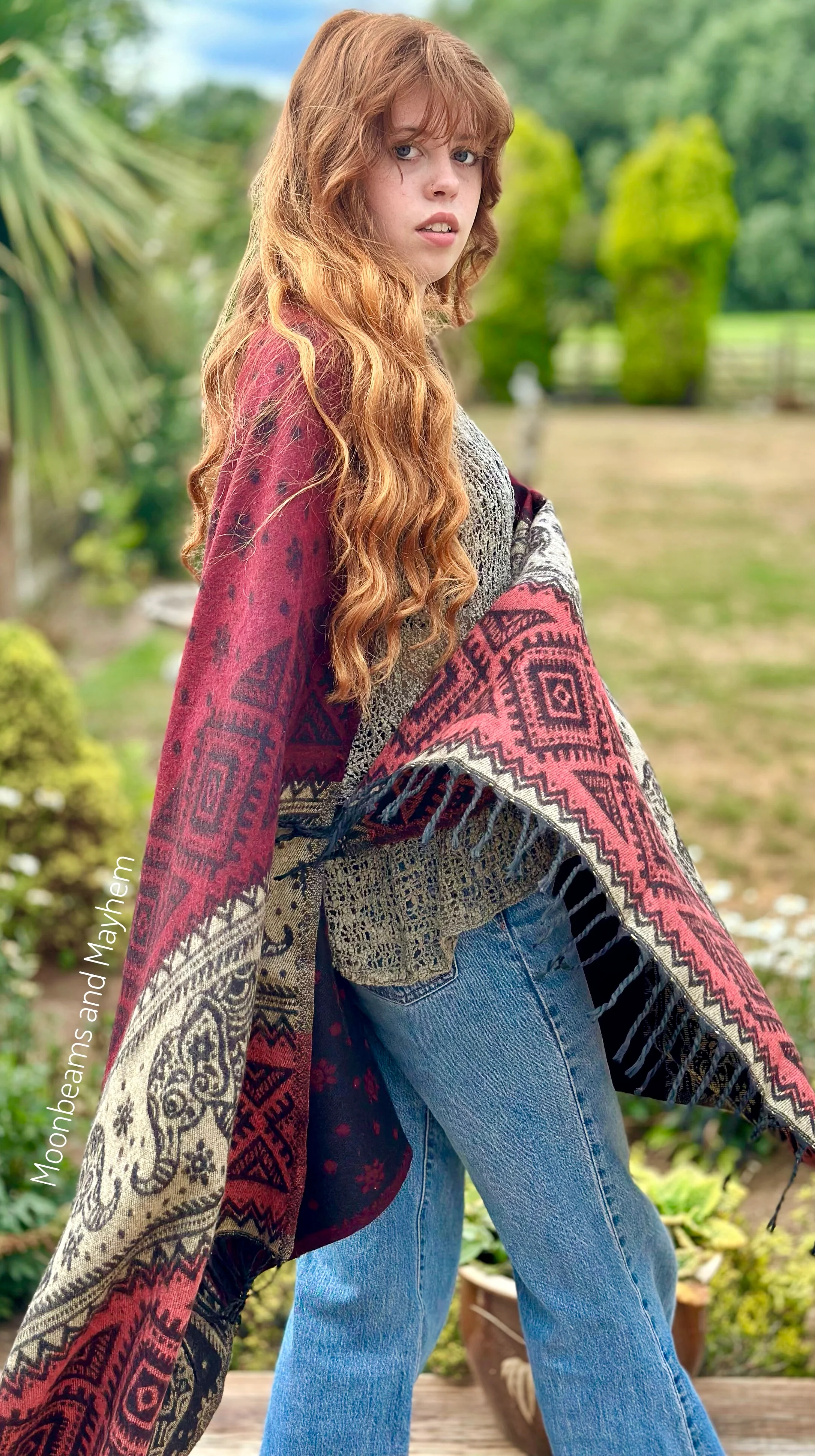 INDIAN ELEPHANT BLANKET WRAP / SHAWL - Image 9