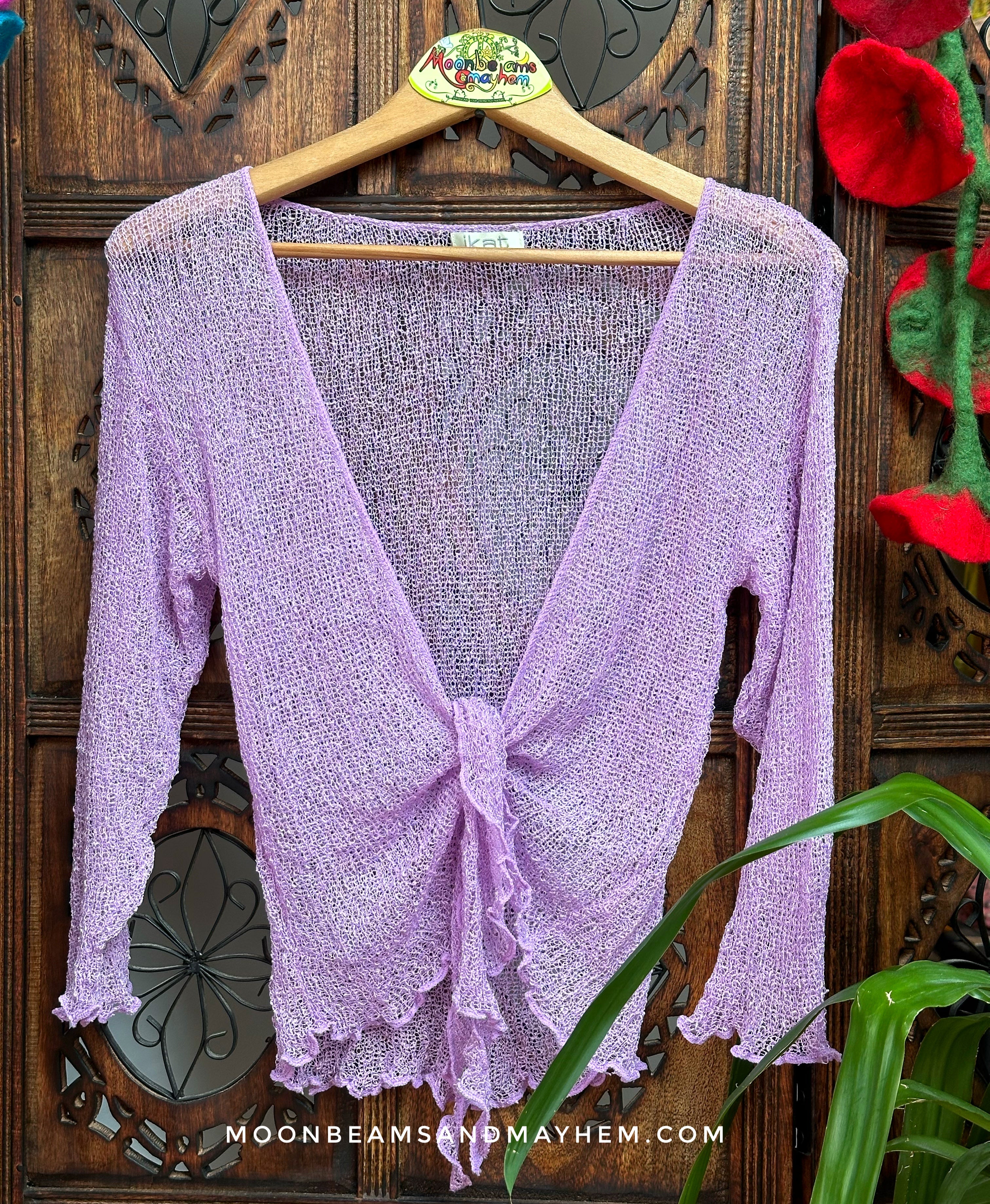 LILAC KNITTED  SHRUG / CARDIGAN - Image 2