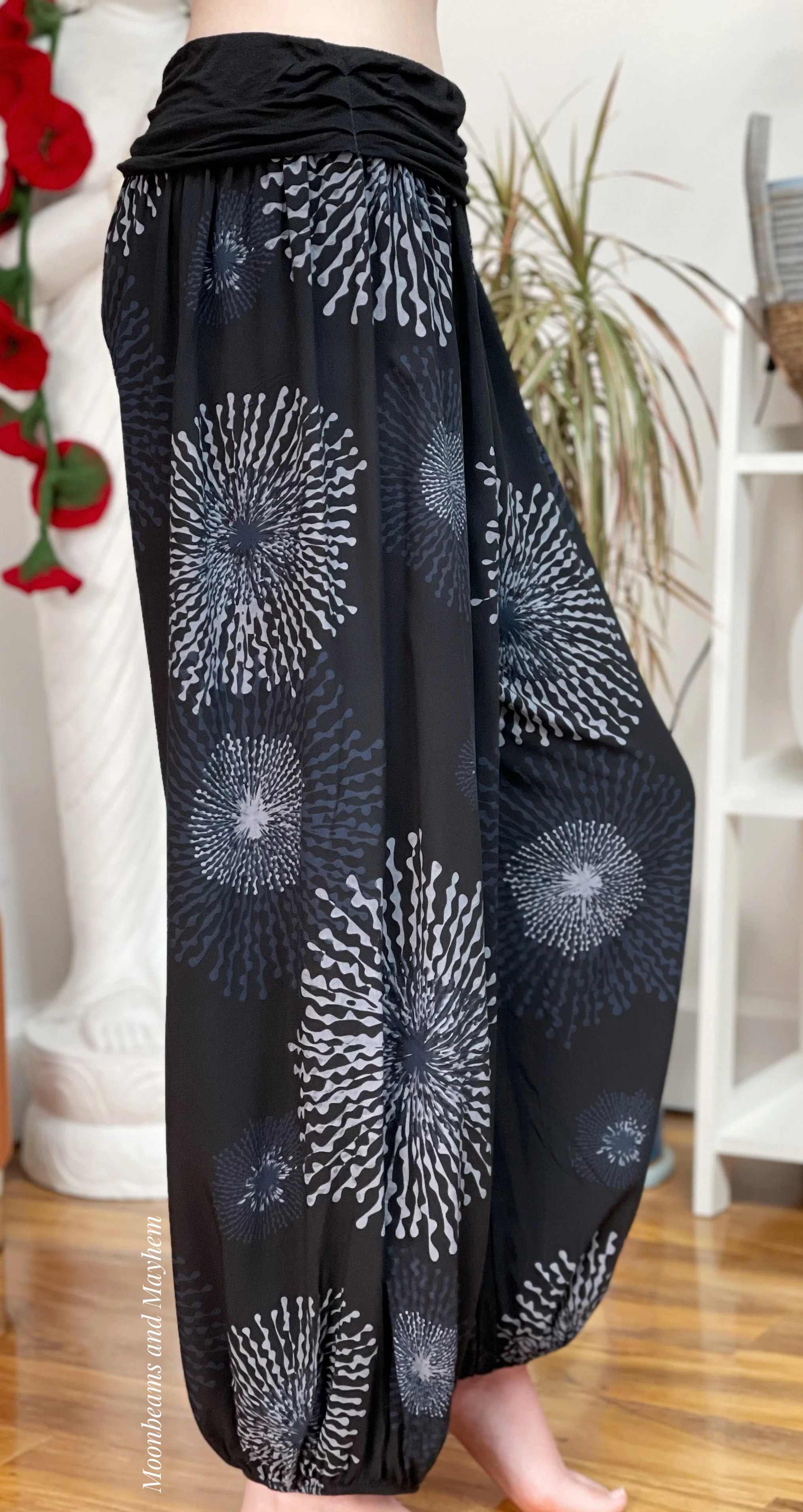 MOONLIT COSMIC BLAST HAREM TROUSERS (SIZE 10-20) - Image 6