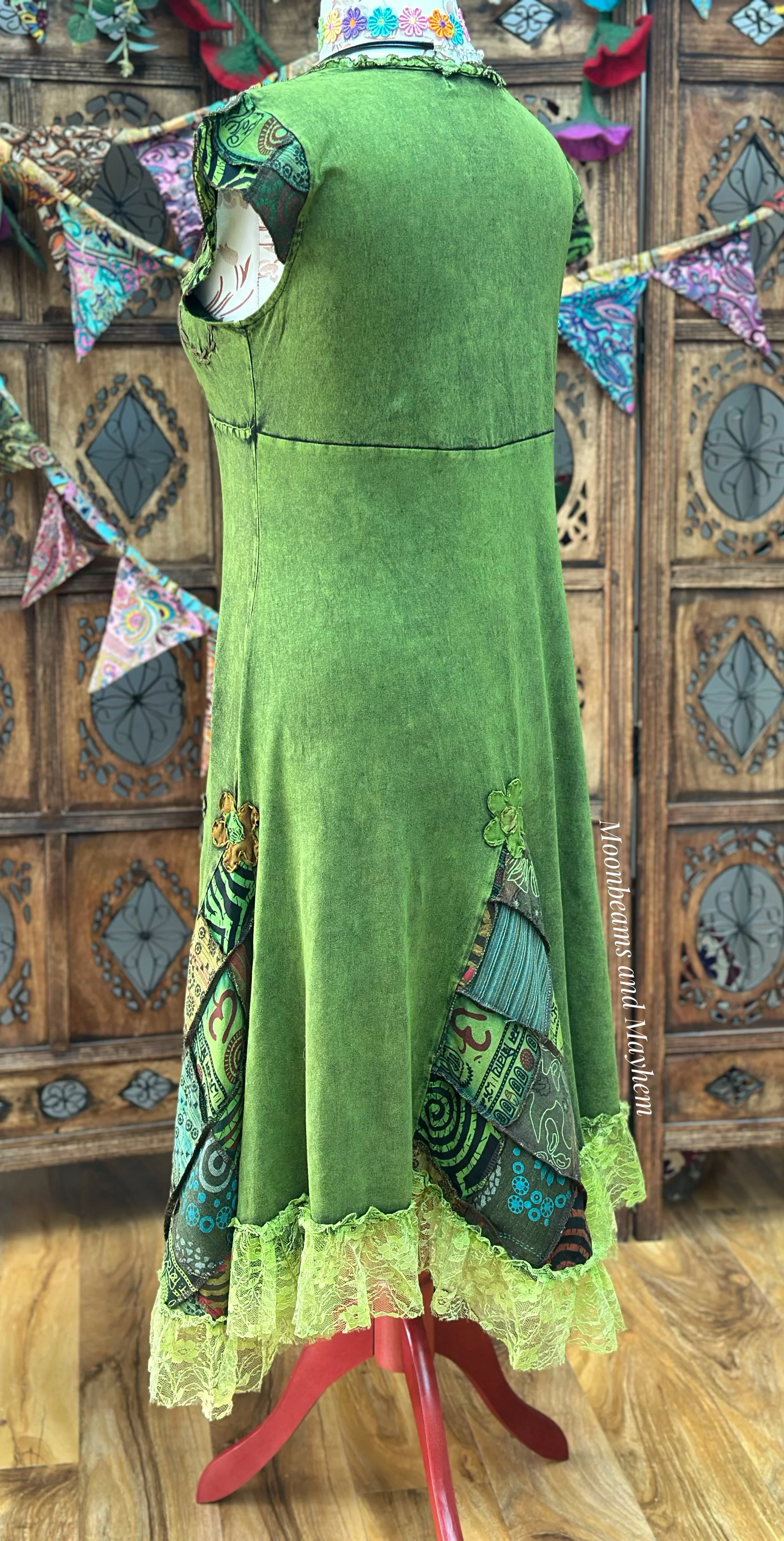 MYSTIC PATCH  DRESS - FERNWOOD GREEN - Image 3