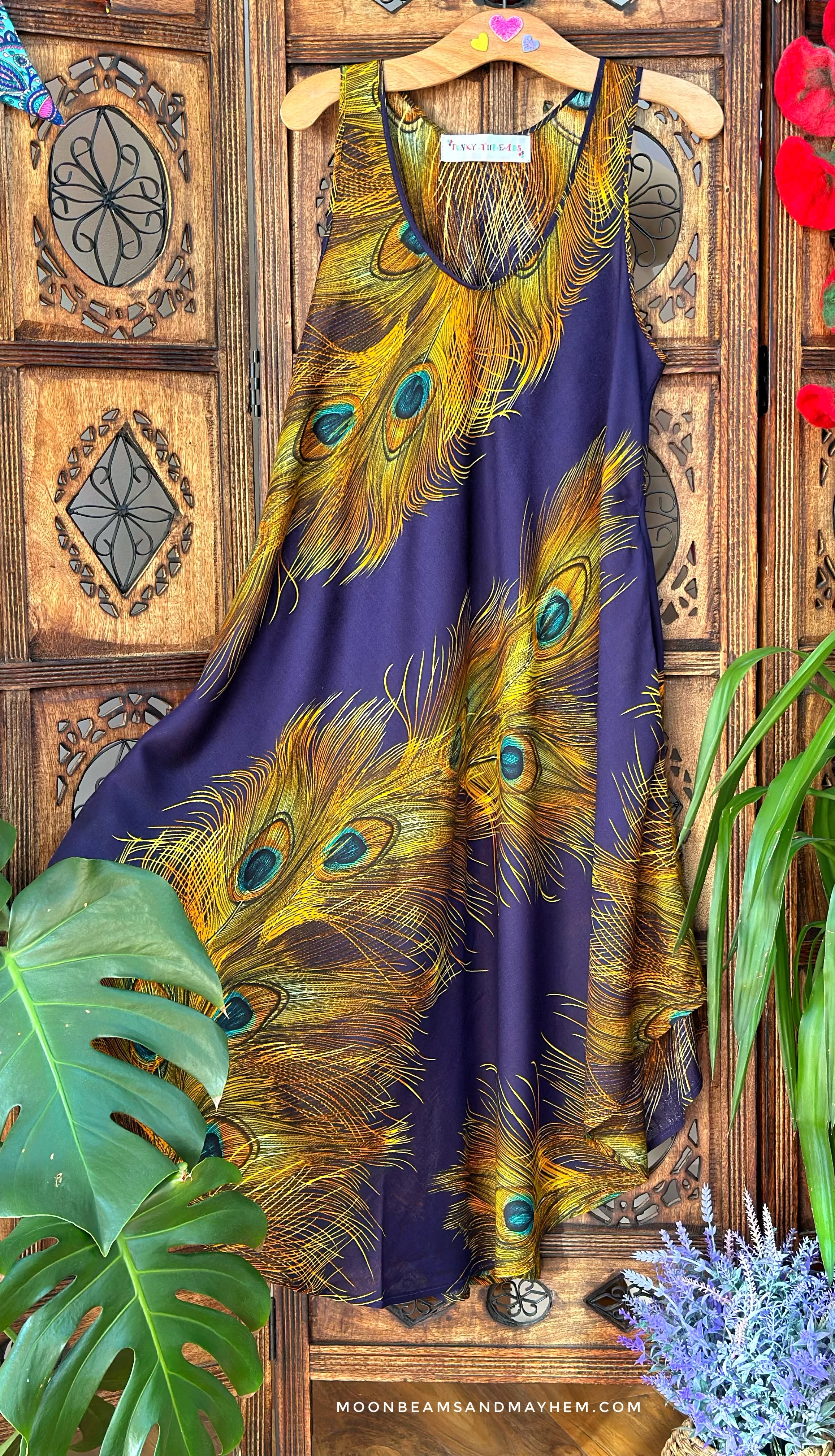 PEACOCK MOON DRESS (GR76) - Image 2