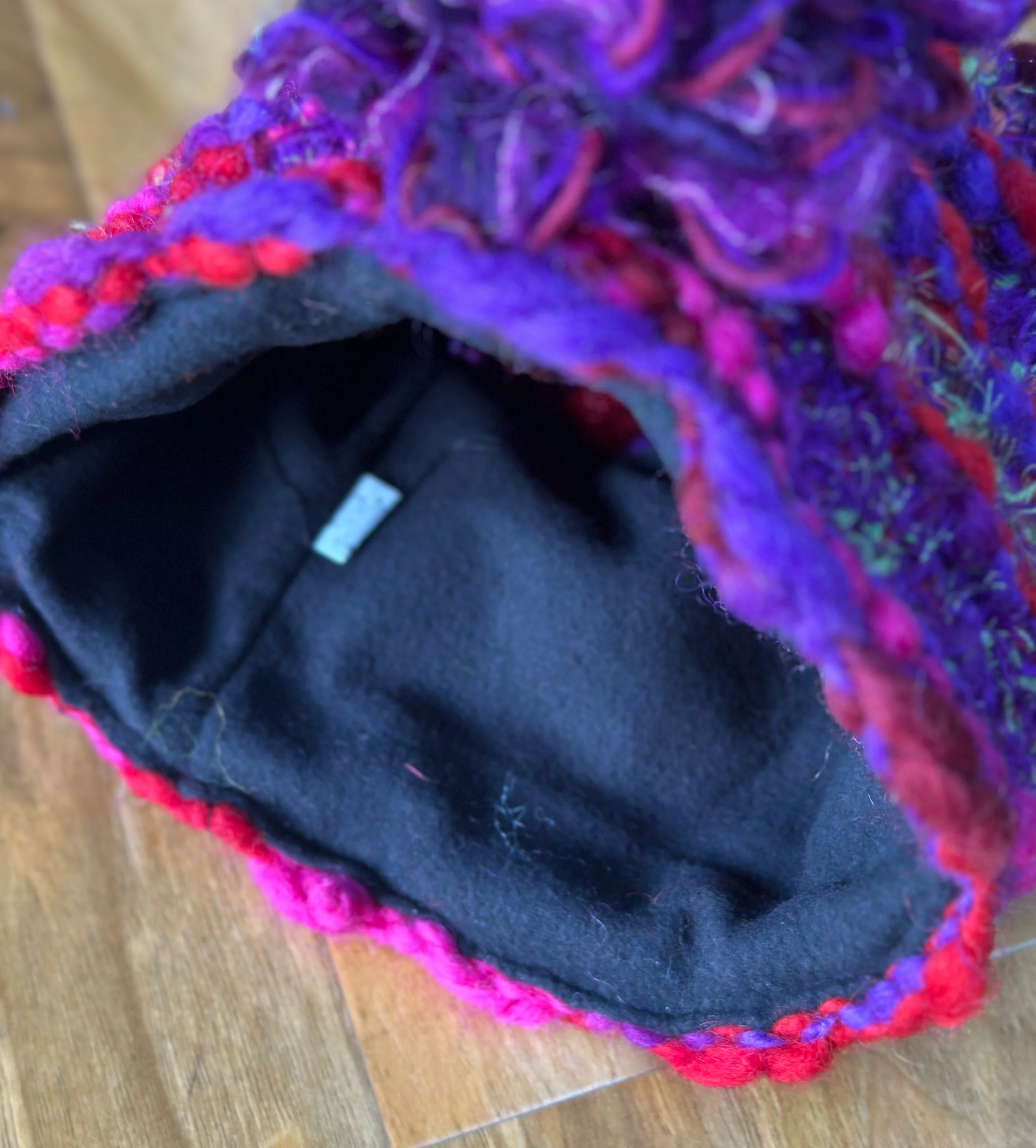 PURPLE BLOSSOM  WINTER HAT - Image 4