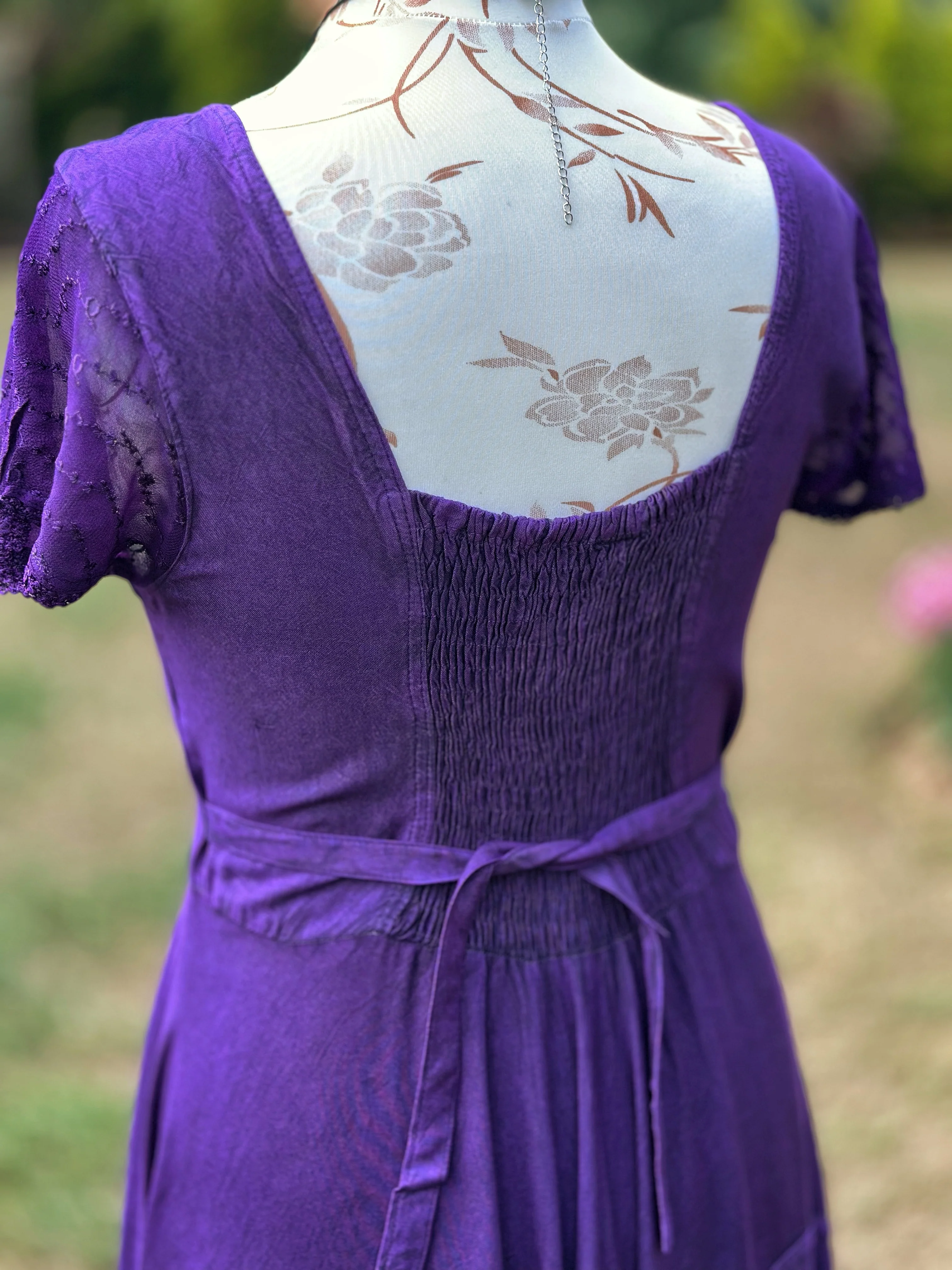SACRED PURPLE MOONDANCE MIDI DRESS (MD201) - Image 2