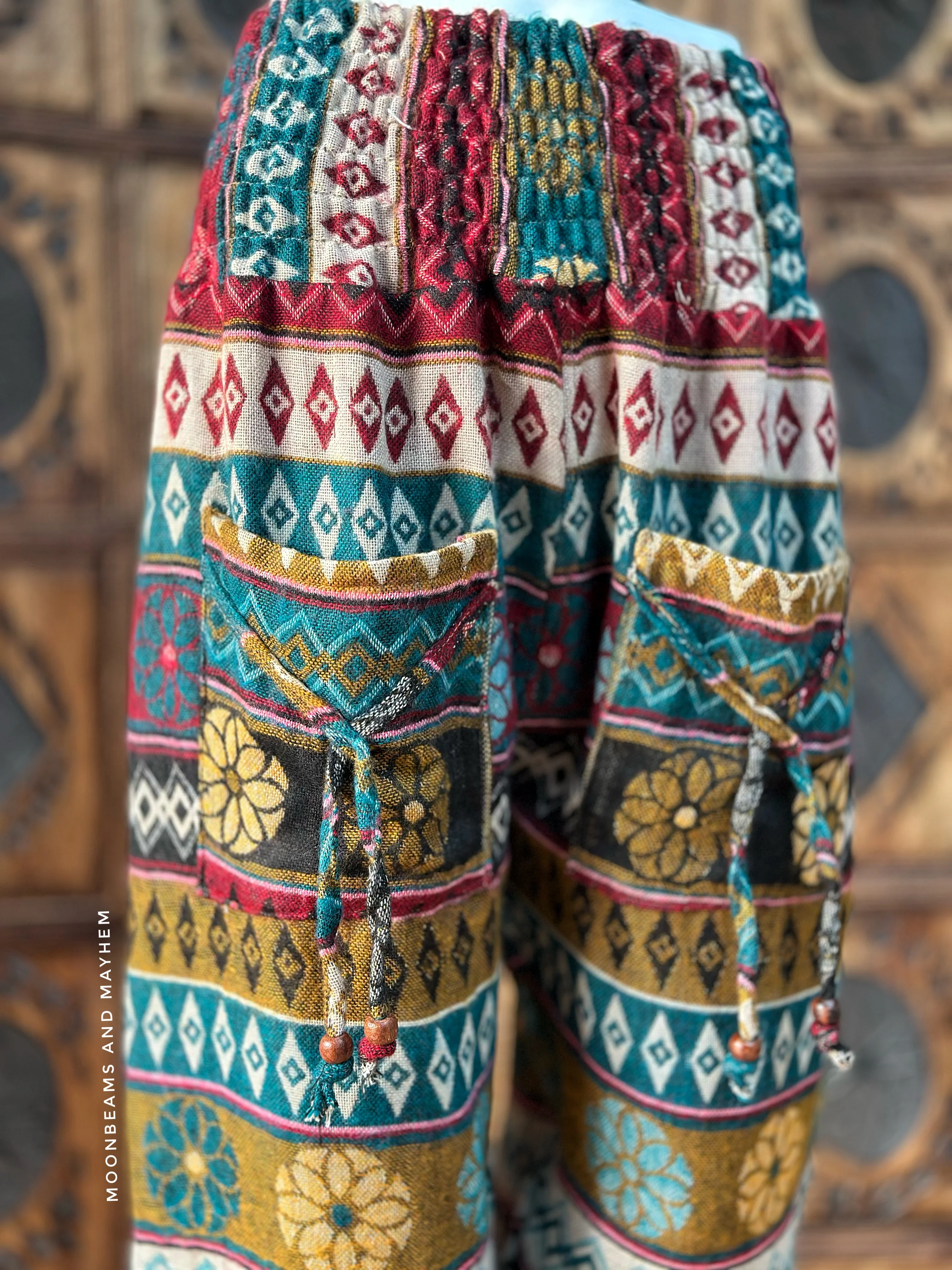 REDWOOD FLEECE HAREM TROUSERS (M) - Image 2