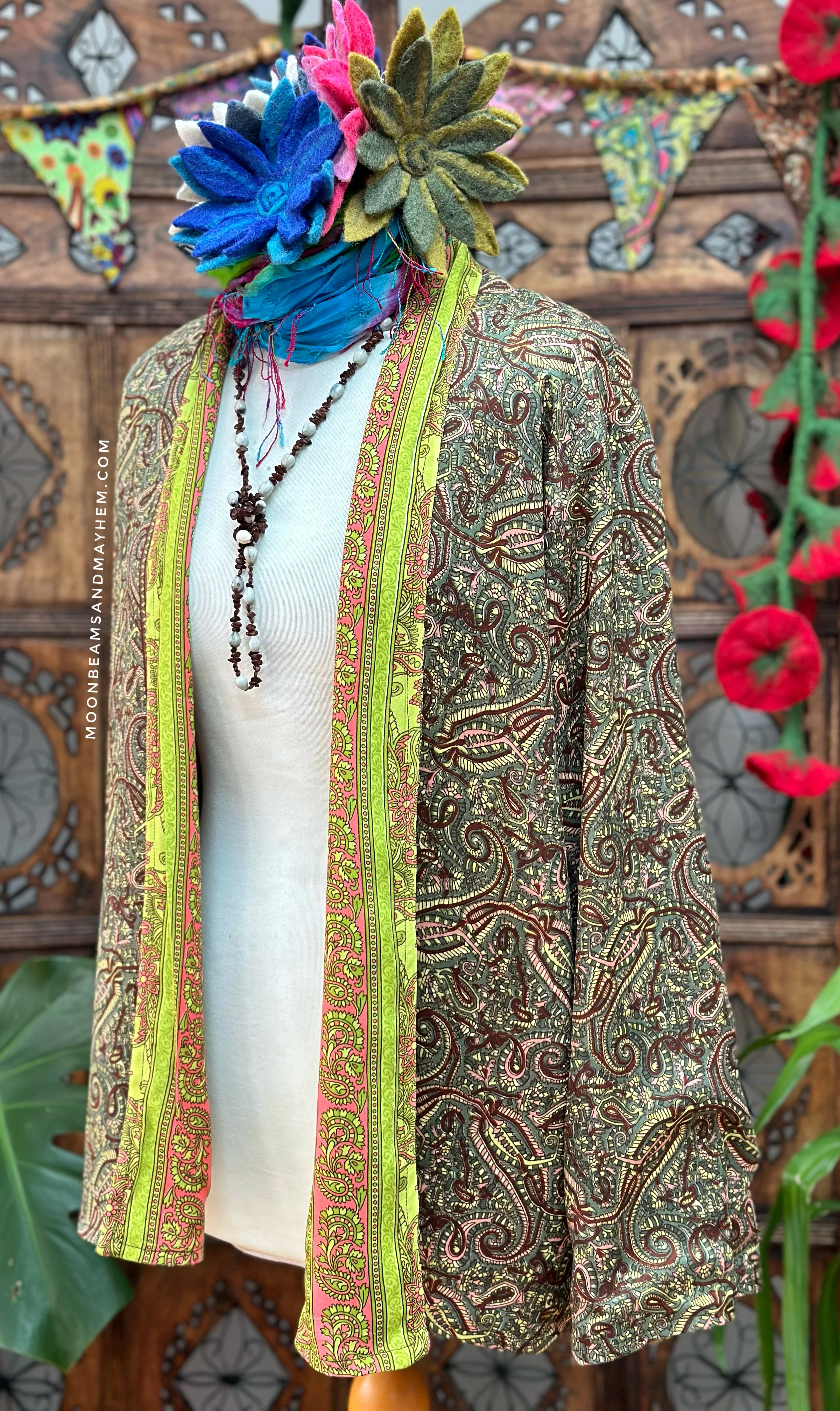 REVERSIBLE PORTOBELLO ROAD KIMONO JACKET (OF) - Image 2
