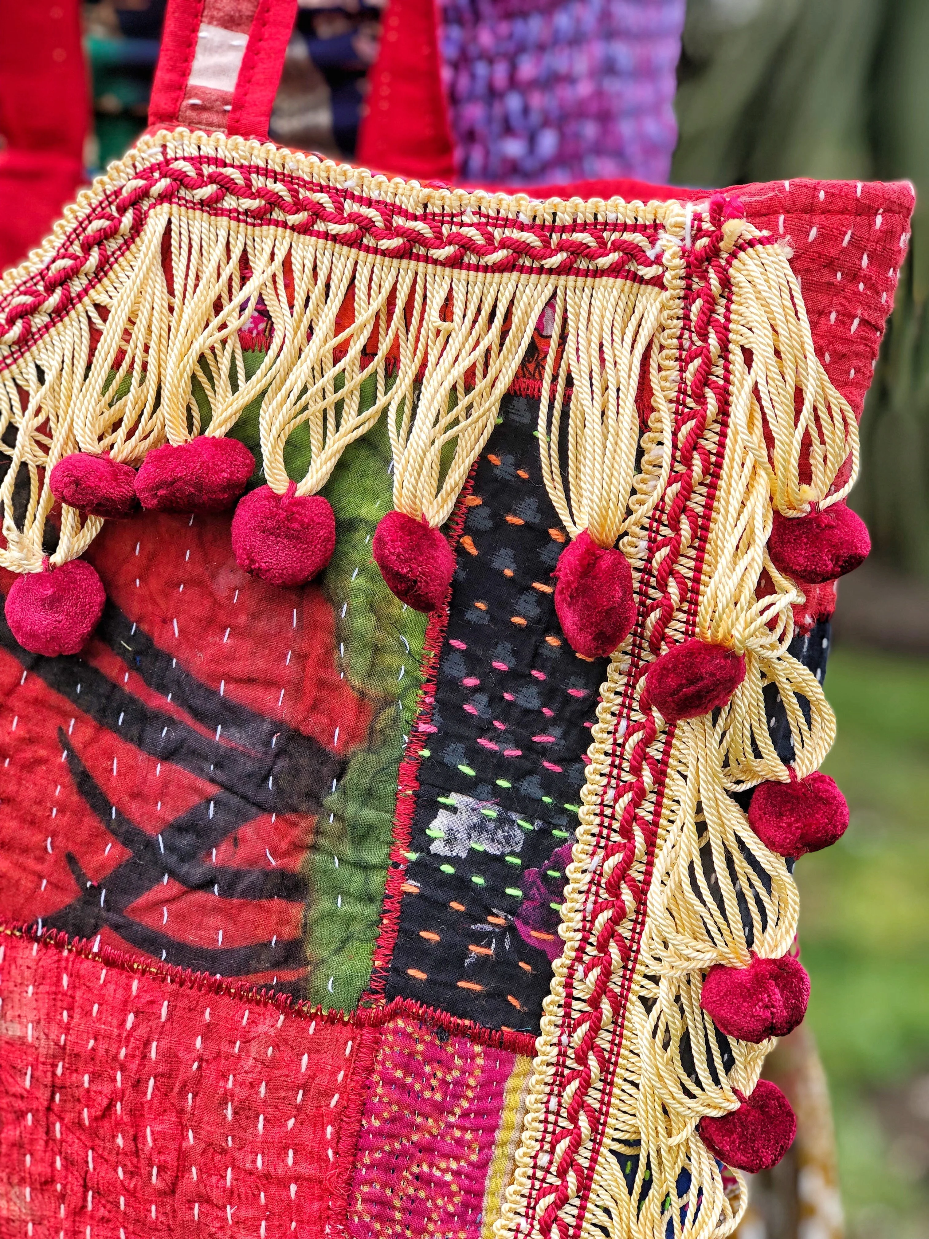 WARRIOR QUEEN POM POM TOTE / BAG - Image 7